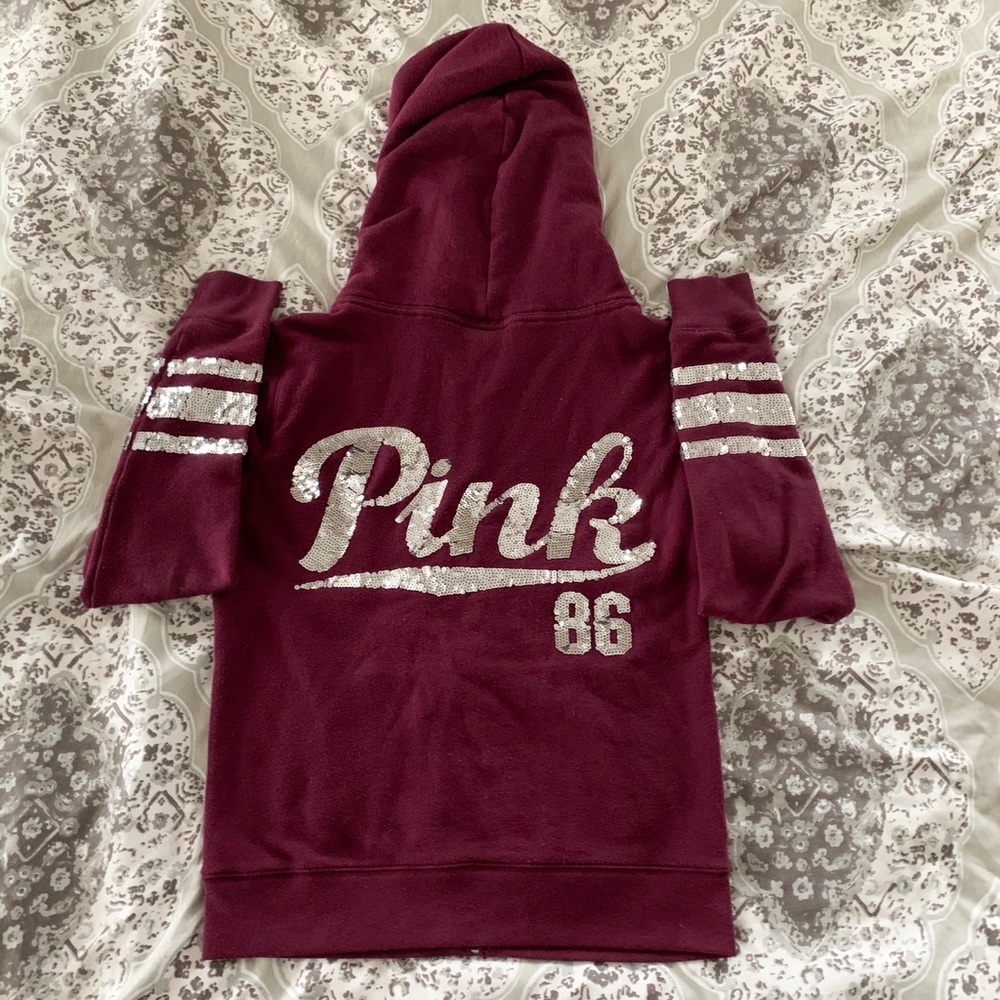 VS Pink zip up hoodie